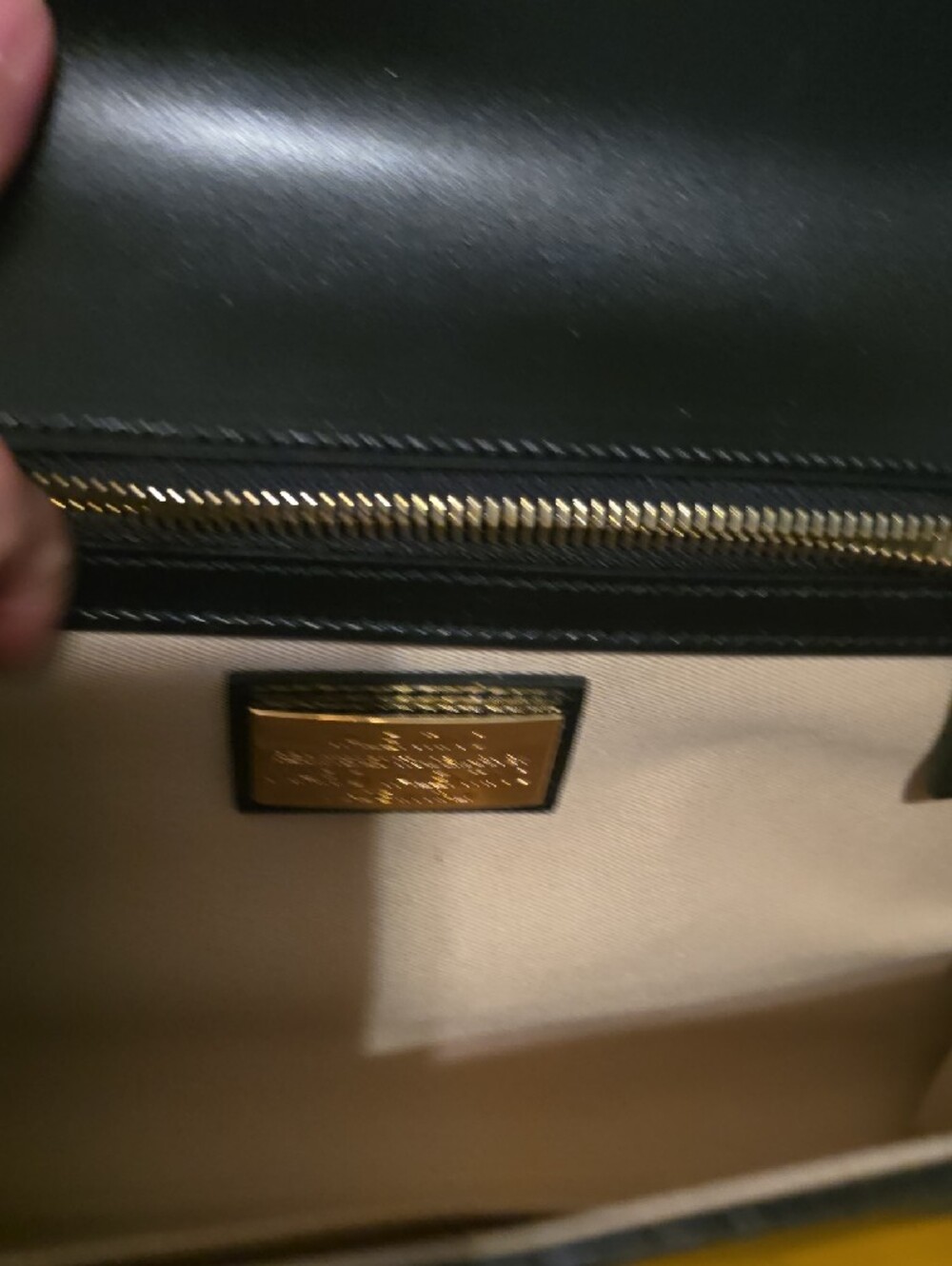 Valentino Black Leather Logo Clutch with Silver Accent - Picture 5 of 11